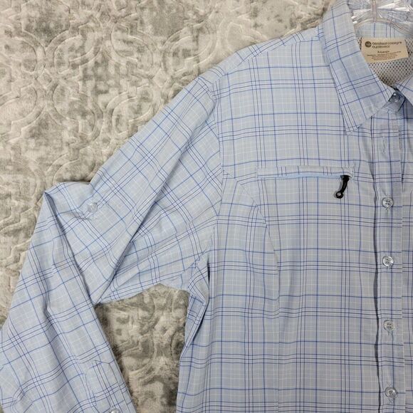 Aero Tech Designs Cycling Shirt Mens XL Blue Cyclewear Button Up  Plaid Vented - Picture 3 of 12